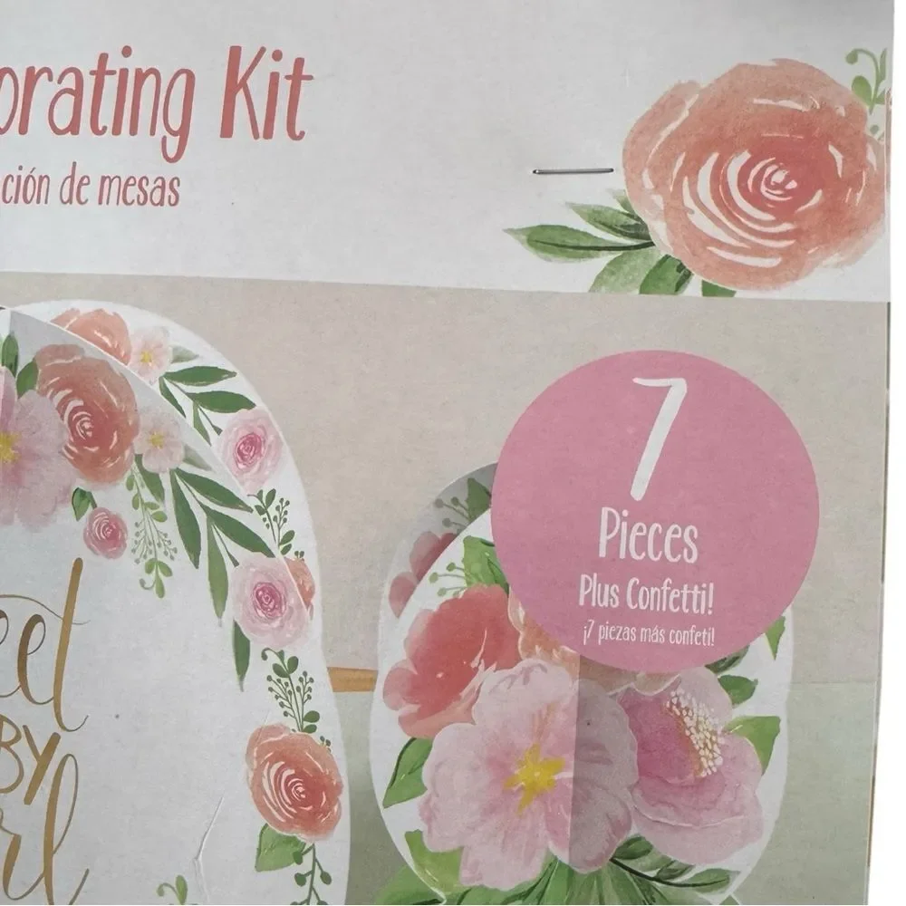 “Sweet Baby Girl” Piece Baby Shower Decorating Kit